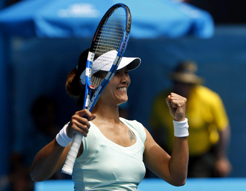 Li Na close to China's first Grand Slam singles final
