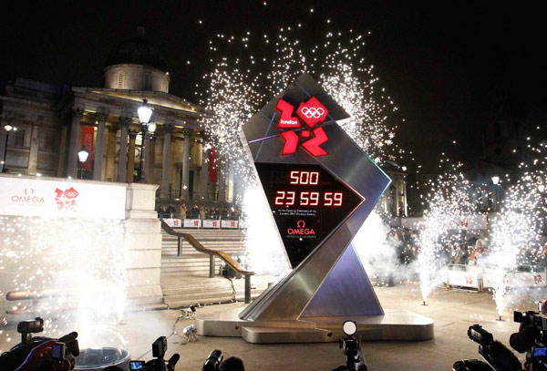 London 2012 marks 500 days to go with countdown clock