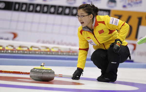 China wins bronze at world women's curling championship