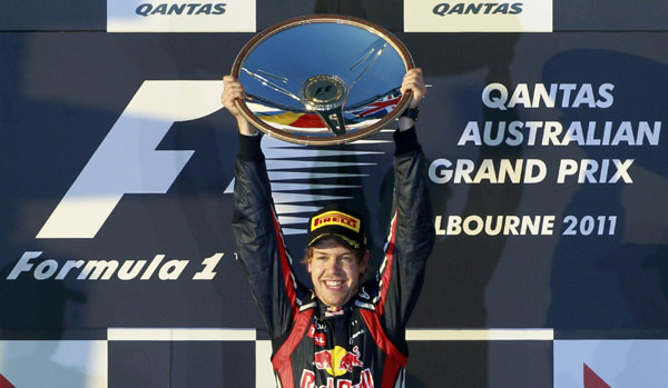 Sebastian Vettel wins F1 Australian GP