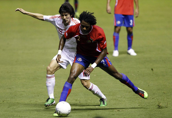 China fight back to draw with Costa Rica in friendly match