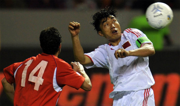 China fight back to draw with Costa Rica in friendly match