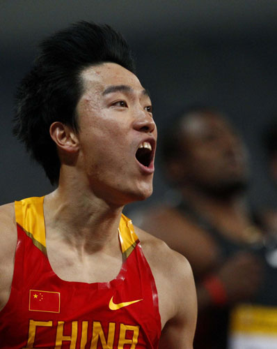 Liu Xiang ends Oliver's winning streak in high hurdles