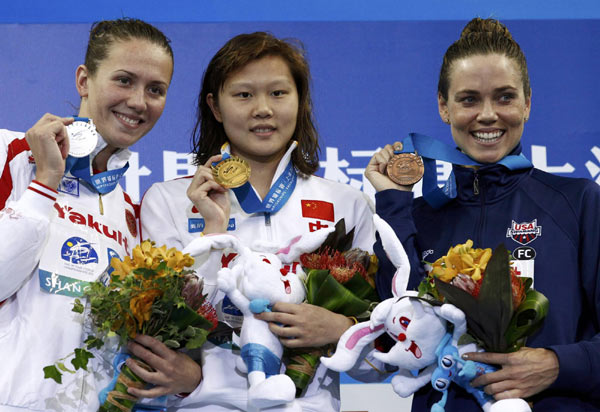 Zhao Jing crowned 'backstroke queen' at worlds