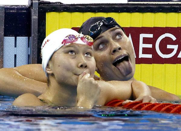 Zhao Jing crowned 'backstroke queen' at worlds