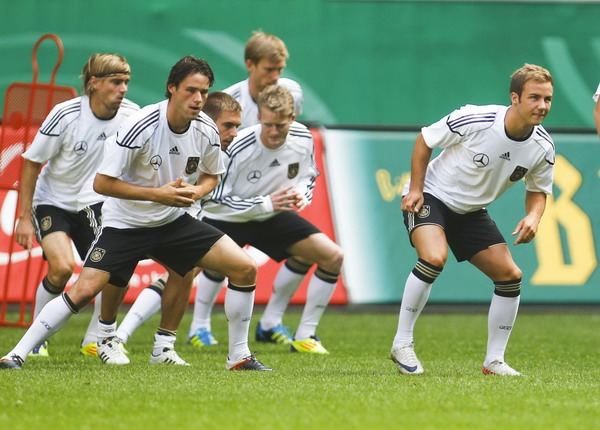 Countries warm up for the coming Euro 2012