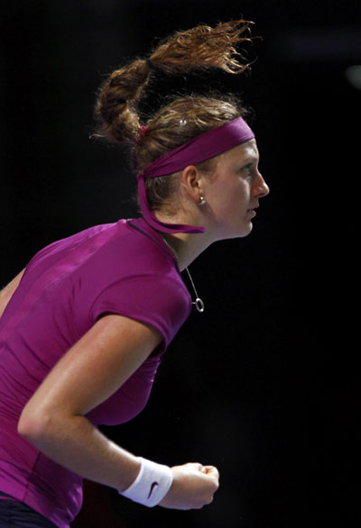 Kvitova lets her racket do the talking