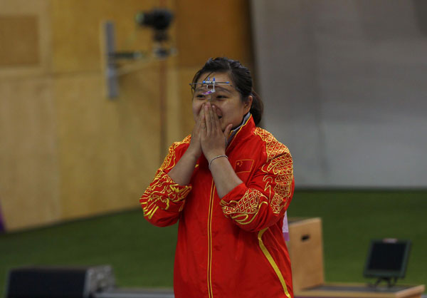 Guo wins women's shooting 10m air pistol