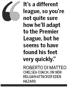 Boss not shocked by Hazard's start