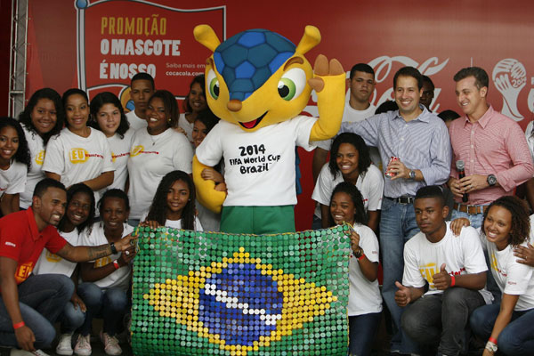 2014 World Cup mascot unveiled, waits to be named