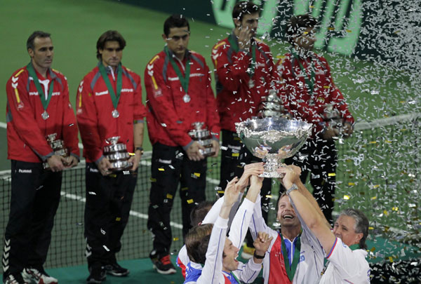 Czechs lift Davis Cup with victory over Spain