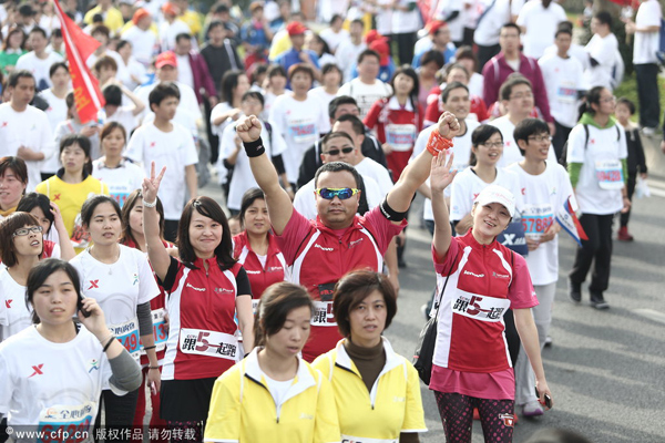 City marathons prosper in China