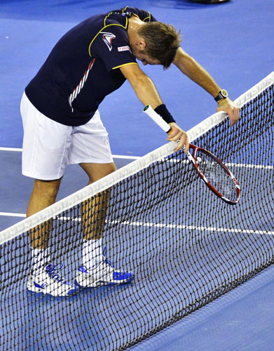 Teary Wawrinka gave everything in Djokovic defeat