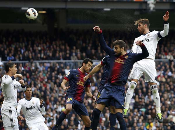 Ramos nods late winner as Real beat Barca again