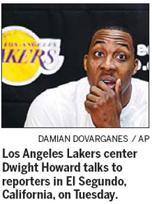 Lakers hopeful Howard will pick free-agent return