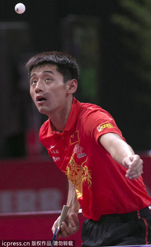 Olympic champion Zhang Jike advances in Paris tournament