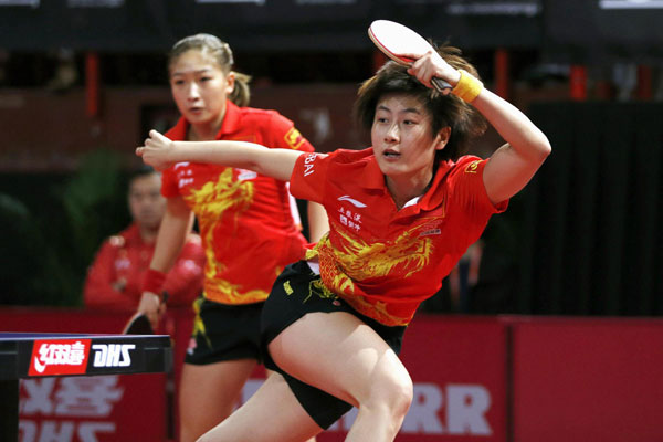 Ding Ning reaches last 16 at table tennis worlds