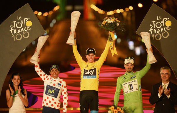 British Chris Froome wins 100th Tour de France