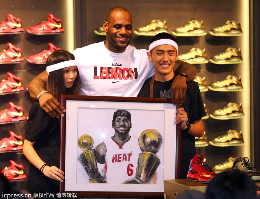 LeBron frenzy grips Guangzhou