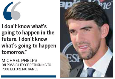 Phelps keeping coy about possible comeback plans