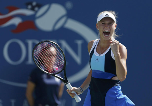 Wozniacki survives battle with Chinese qualifier