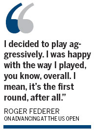Federer taking it one shot at a time