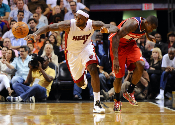 James, Bosh lift Heat past Wizards 103-93
