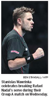 Tough loss only reinforces Wawrinka's swagger