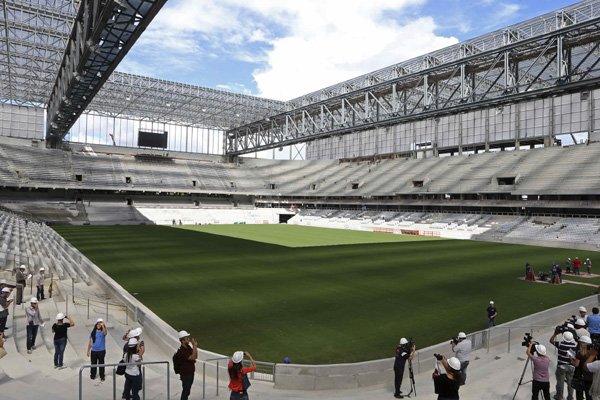 Brazil opens Curitiba World Cup stadium