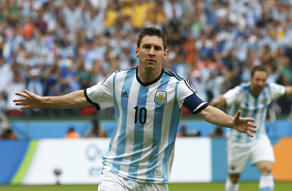 Messi Argentina's fifth top scorer at World