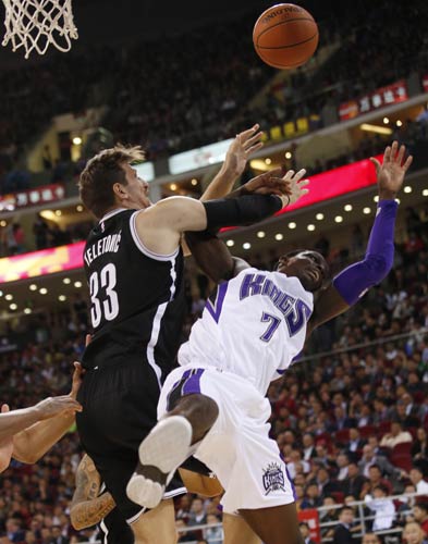 Teletovic leads Nets to 129-117 OT win over Kings
