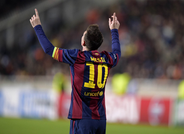 Barcelona's Messi: Record is 'fantastic'