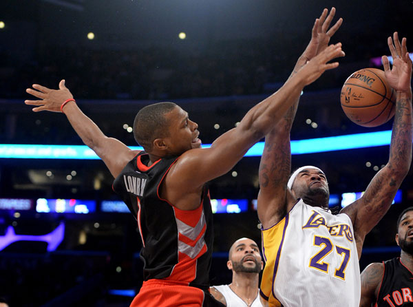 Bryant leads Lakers over Toronto 129-122