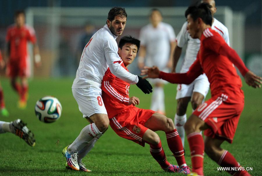 China draws 0-0 with Palestine at CFA Cup