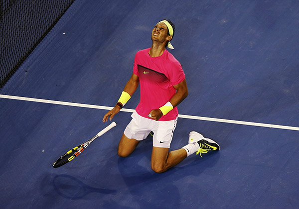 Nadal wins tough 5-set 2nd-round match at Australian Open