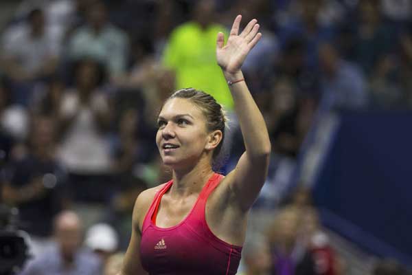 Halep beats Rogers in straight sets