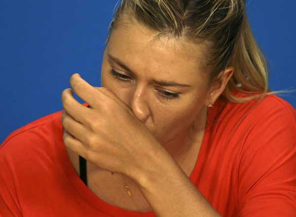 Sharapova says failed drug test at Australian Open