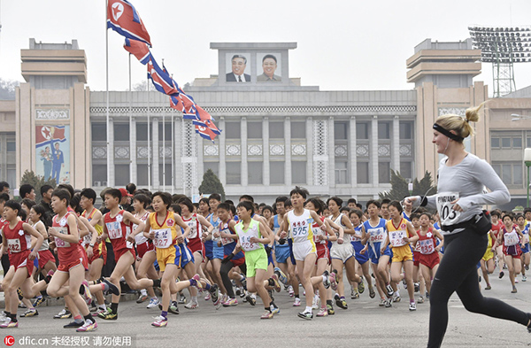 Pounding the ground in Pyongyang