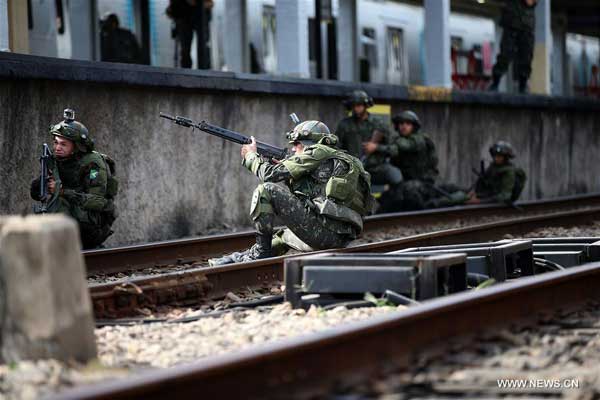 Rio security forces complete Olympic simulation drills