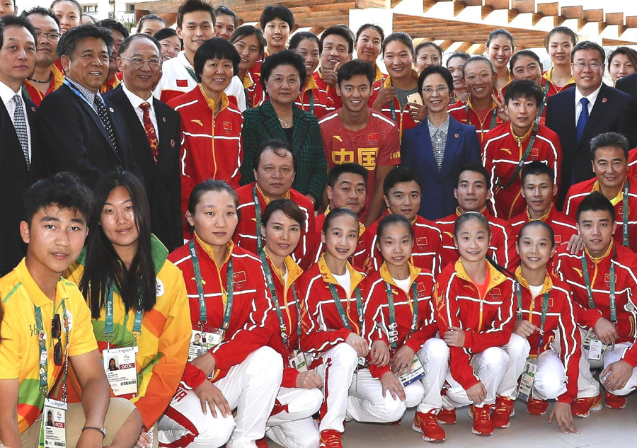 Chinese Vice Premier visits Olympic delegation