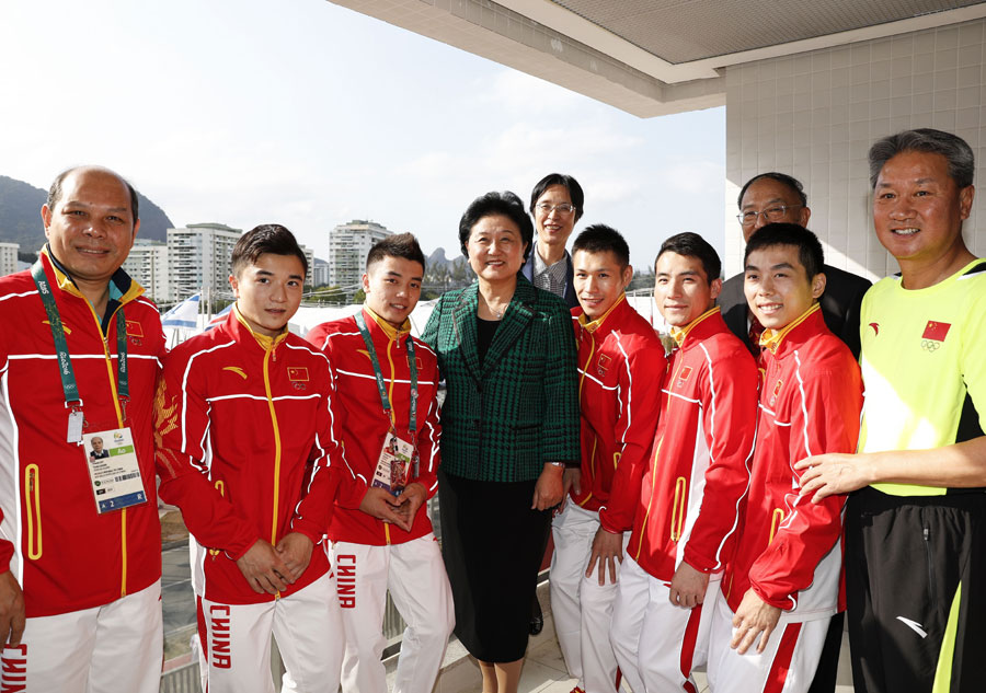 Chinese Vice Premier visits Olympic delegation