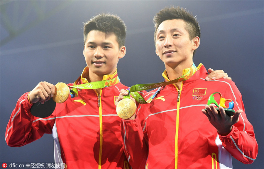 Lin Yue and Chen Aisen win Olympic gold medal