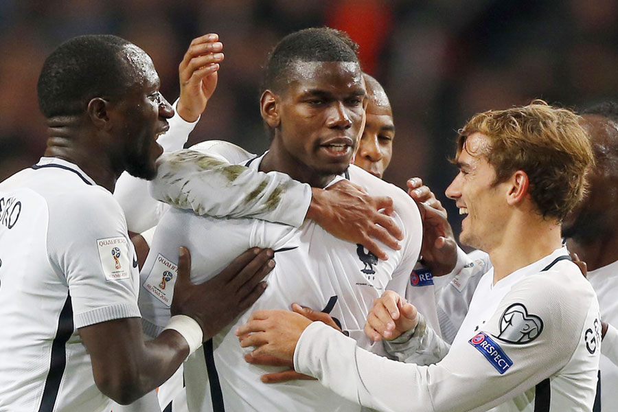 Pogba strike leads France to victory in Amsterdam