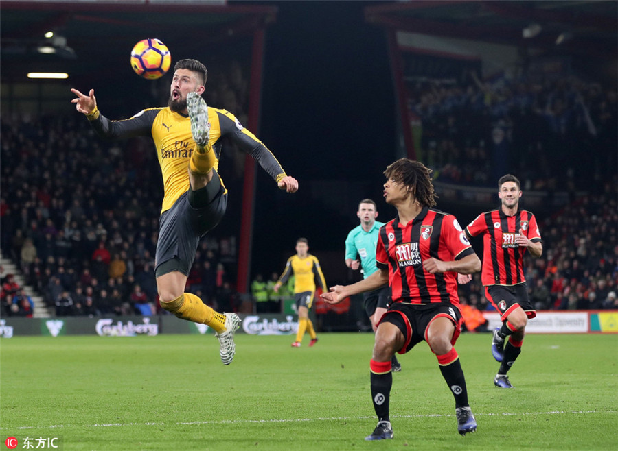 Giroud earns Arsenal a point after thrilling comebacka
