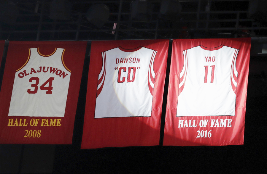 Houston Rockets retire Yao Ming's No 