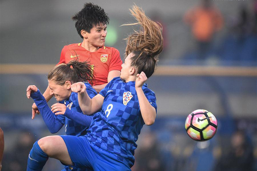 China beat Croatia 2-0 at CFA Team China International Football match