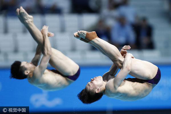 Chinese divers frustrated in men's synchro 3m springboard at worlds