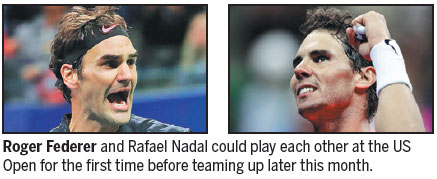 Roger and Rafa on collision course ahead of becoming Euro teammates