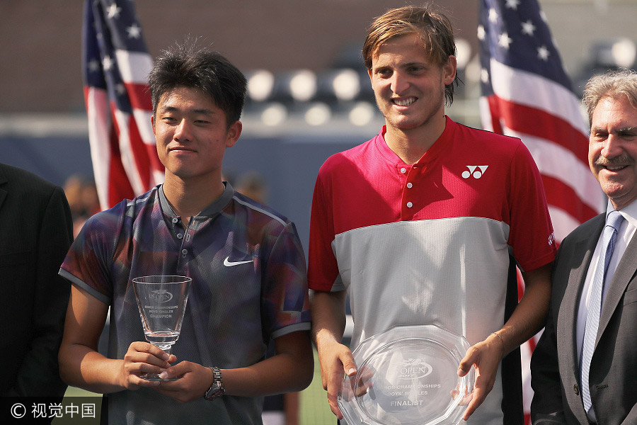 Wu Yibing wins boys' singles title, brings cheer to Chinese tennis