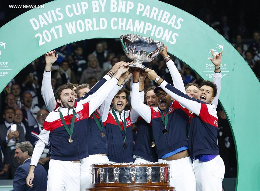 Pouille's decisive win hands France 10th Davis Cup